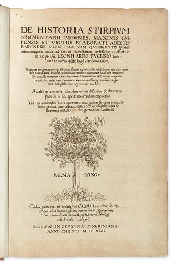(BOTANICAL--HERBAL.) Fuchs, Leonard. De Historia Stirpium Commentarii Insignes.